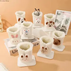 2026 Plush Animal Glasses Case – Cute Faux Leather Eyewear Pouch, Soft Cozy Protective Sunglasses Storage Bag, Adorable Lightweight Glasses Holder for Travel & Daily Use
