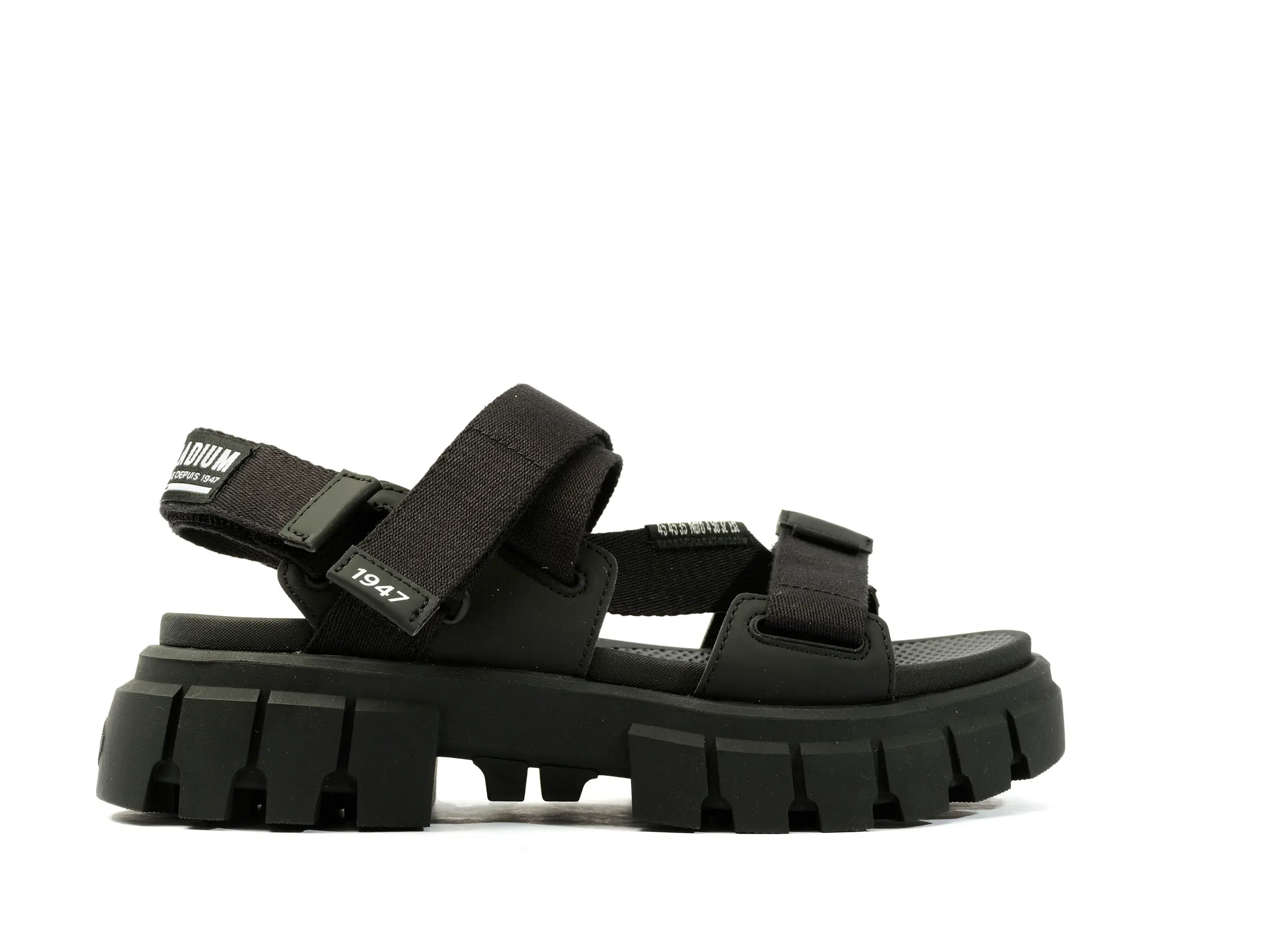 Revolt Sandal Mono for Women - Black, Chunky Platform Summer Footwear