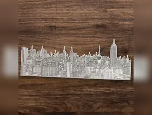 New York Wrap Around Sticker for Traveler Water bottle Laptop Wrap Trendy Gift