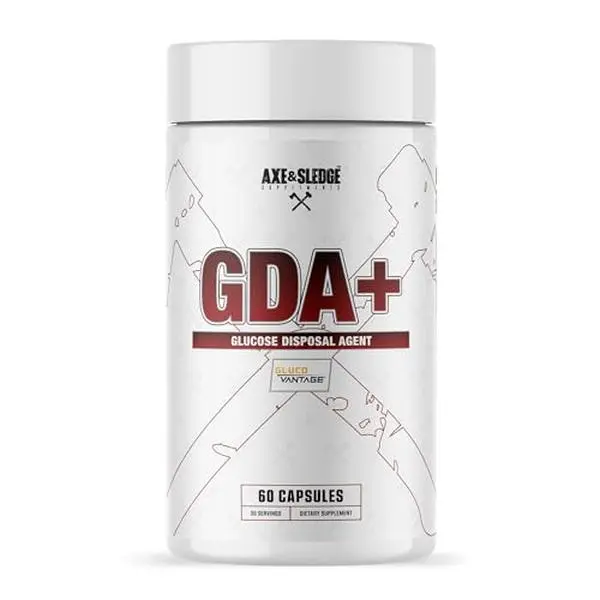 Axe & Sledge GDA+ Glucose Disposal Agent, Supports Nutrient Absorption, Stable Blood Sugar & Muscle Recovery, 30 Servings Dietary Optimum Glucovantage Fitness