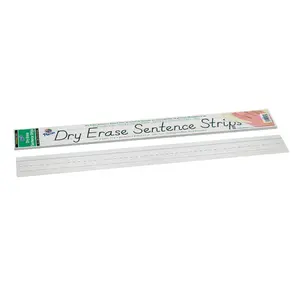 3 x 24 in. Dry Erase Sentence Strips, White - Pack of 3