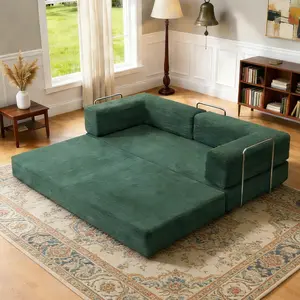 【#TikTokShopDealsforYouDays】Boneless Sofa Bed, Modern Cloud Couch Folding Sofa Bed, Modular Sofa In A Box Compressed Memory Foam Sofa with Washable Cover, 2-in-1 Couch & Sleeper for Living Room, Bedroom, Apartment, New Year & Valentine's Day Gift