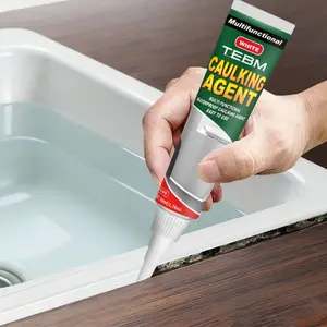 Universal RV Waterproof Quick-Drying Tile Grout and Toilet Sealant, Ideal for Kitchen and Bathroom, Effectively Repairs Gaps, Waterproof Sealant Mastic