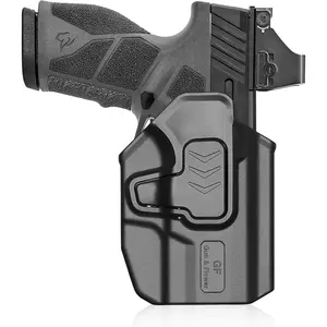 OWB Holster for Taurus GX2, Level II Retention Outside Waistband Holster, RDS Ready, Multiple Attachment Options (Adjustable Paddle or Duty Belt Clip)