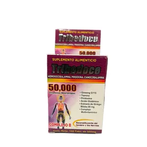 Tribedoce Antioxidant Supplement - 50,000 with Vitamins Neurotropics & Complex B - 100 Tablets of 500mg