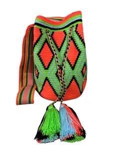 WAYUU BAG LARGE NEON GEOMETRIC