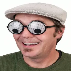 Creative Funny Round Frame Rotating Eyeball Glasses, Selfie Entertainment Prop, Unique Humorous Party Glasses, Fun Accessory, Party Event Props