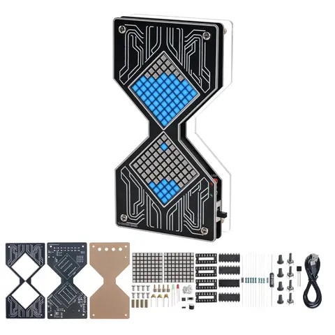 DIY Soldering Kit Electronic Sander Timer project with Countdown Function Buzzer Alarm Educational Electronics Assembly Project for Learning and Practice