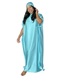 BlameTaya Hmebodies The Luxury Girl MuuMuu (LIGHT TEAL) Light Weight comfortable loungewear blue sexy nightdresses Loose Womenswear