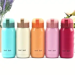 1pc Mini Portable Insulated Cup with Rope Handle, Vacuum Insulated Tumbler, Couple Vacuum Flask, 304 Stainless Steel, Pocket Bottle, Ideal for Travel and Daily Use