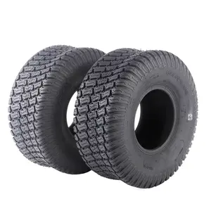 TWO (2) TIRES Tubeless 15x6.00-6 Turf Tires 4 Ply Lawn Mower Tractor TWO (2) TIRES Tubeless 15x6.00-6 Turf Tires 4 Ply Lawn Mower Tractor
