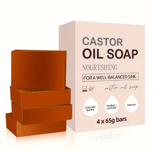 Castor Oil Handmade Soap 4pcs - Gentle Cleansing | Nourishing | Sensitive Skin