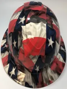 Full Brim Hard Hat Hydro Dipped Texas State Flag