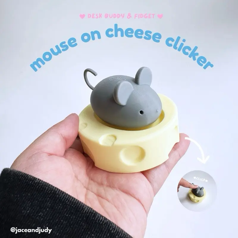 Mouse on Cheese Fidget Clicker Mouse on Cheese Fidget Clicker
