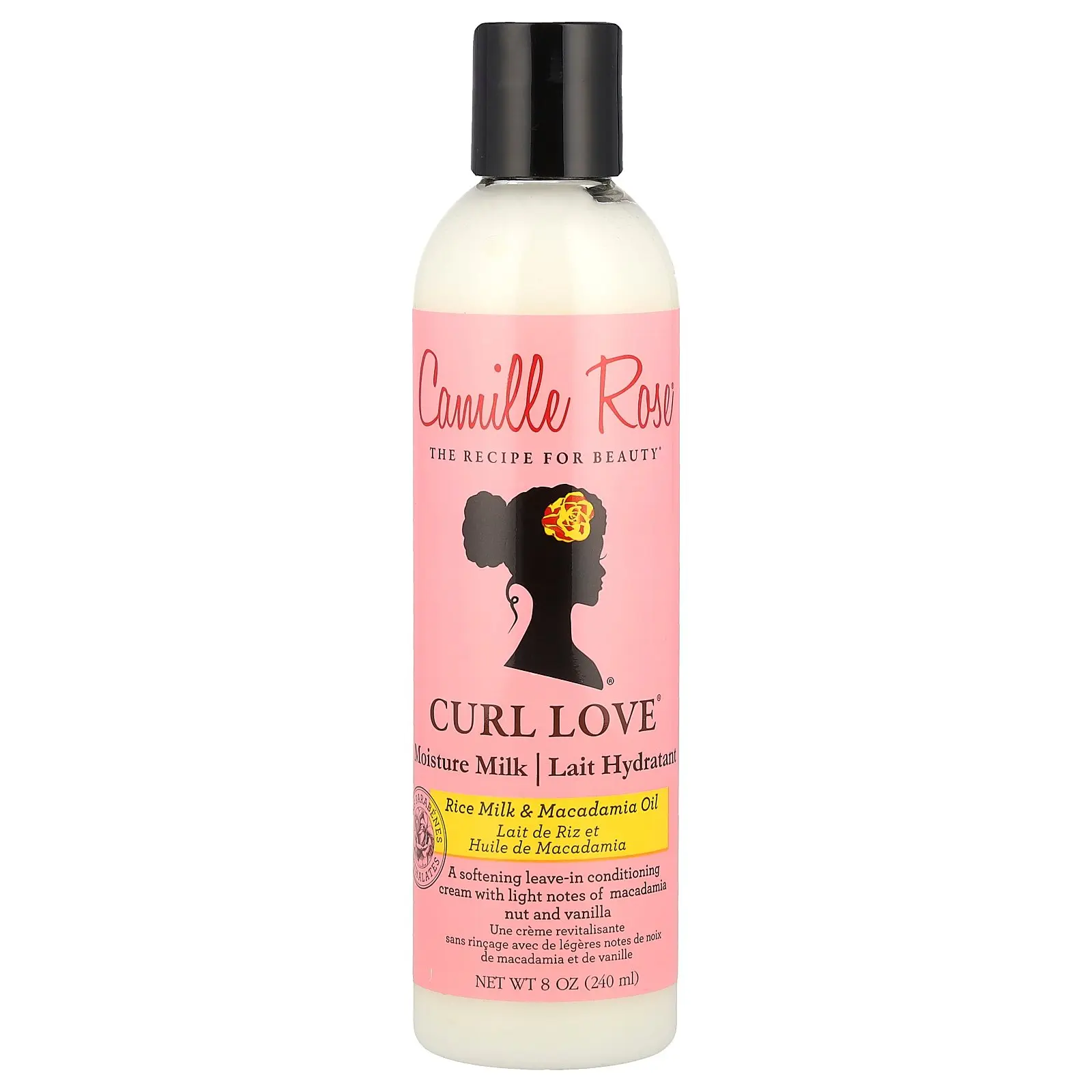 Camille Rose Curl Love® Moisture Milk, Leave-In Conditioning Cream, Rice Milk & Macadamia Oil, 8 oz (240 ml)