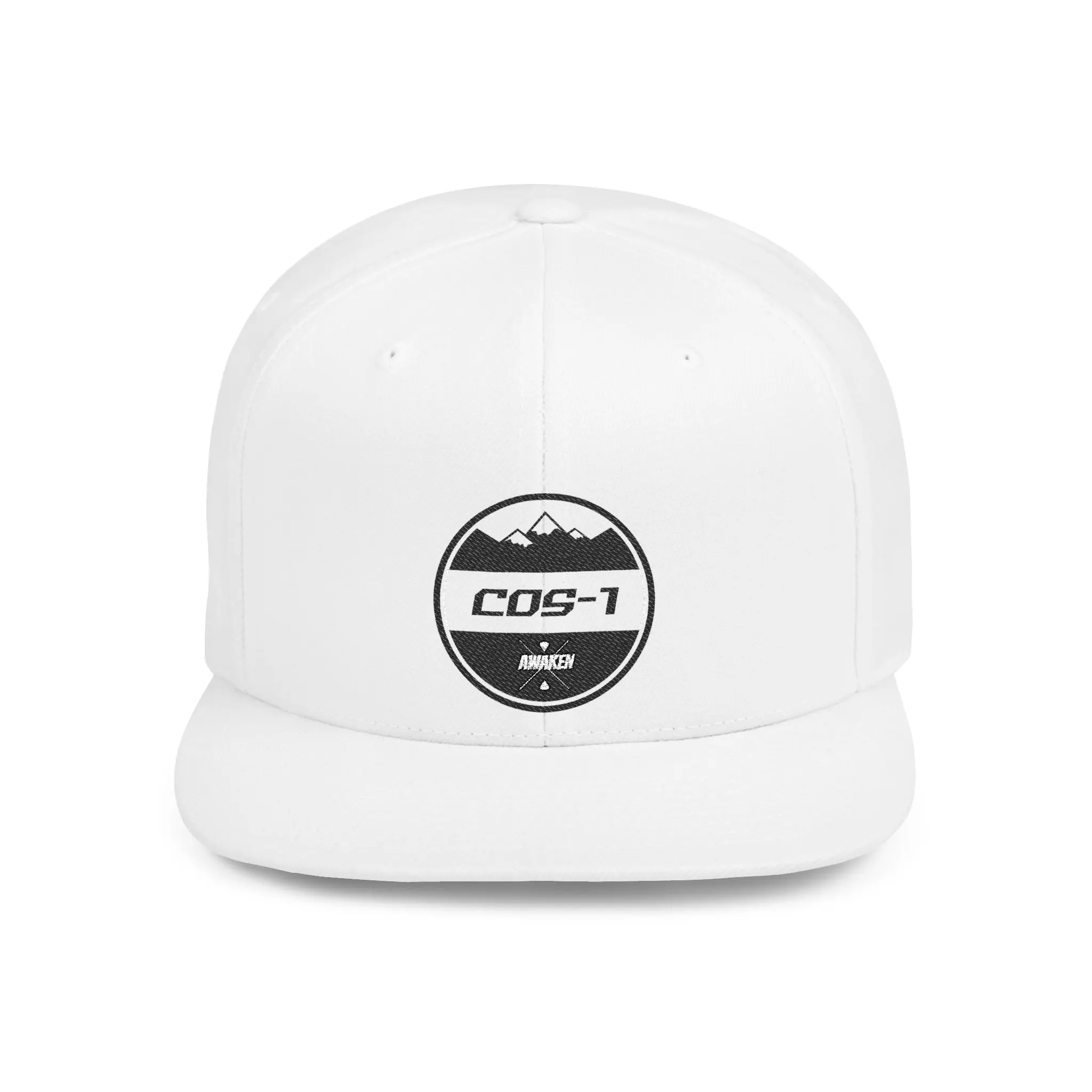 Cos-1 Mountain Badge Flat Bill Snapback | Cos-1 Logo Hat