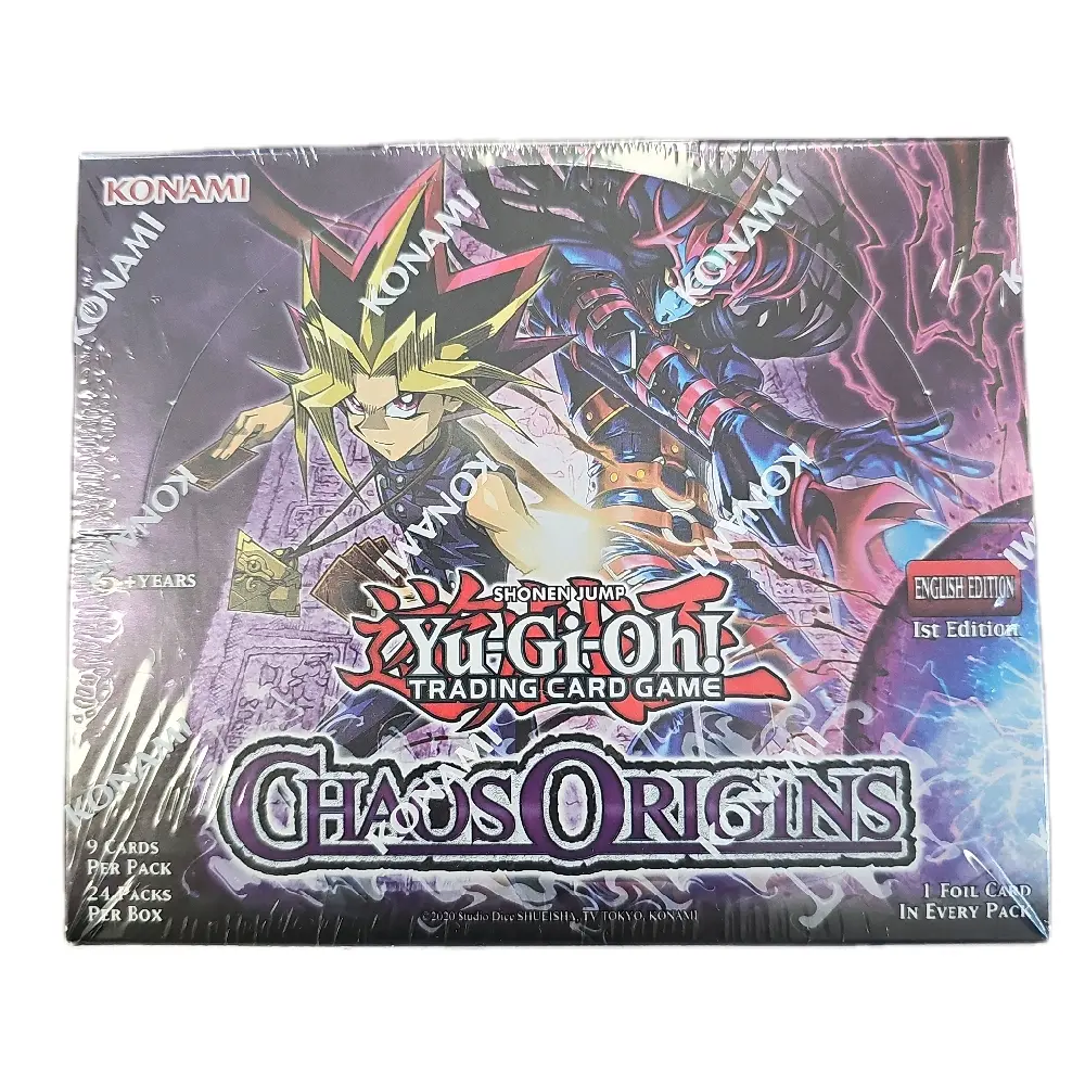 Yu-Gi-Oh! Chaos Origins 1 Factory-Sealed Booster Box, Non-Sports Trading Card Collectible, No