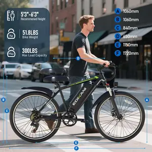 EDIKANI M01 Electric Commuter Bike for Adults 1000W Peak Power 40KMH Max Speed 7-Speed Shimano Gears 14.5Ah Battery IP65 Waterproof Dual Lockable Suspension
