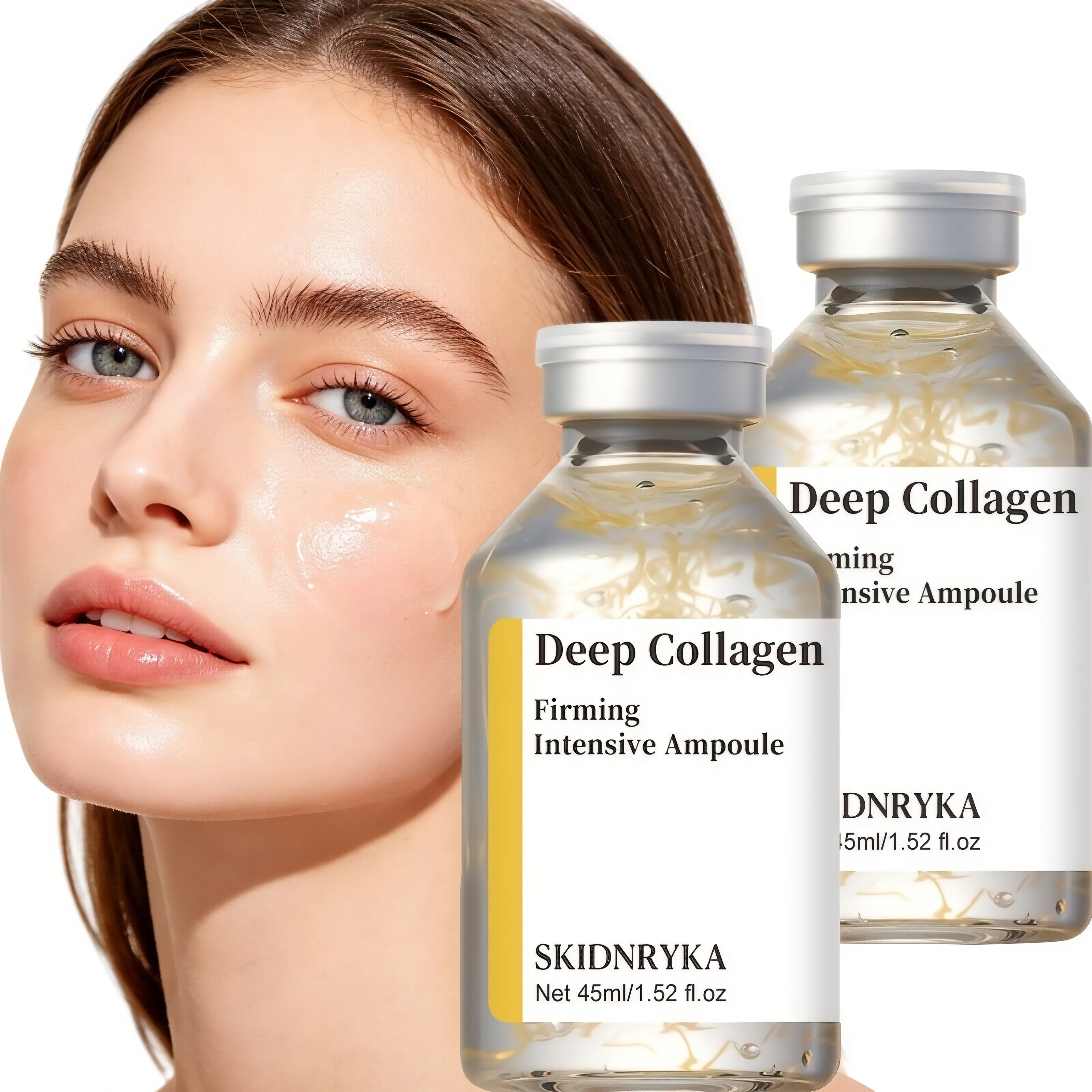 SKIDNRYKA Collagen Firming Serum, deeply hydrates, smooths, and firms skin, brightens complexion and enhances radiance, suitable for daily and travel facial care, skincare product, facial serum, holiday gift