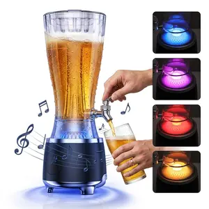 2 In 1 Beverage Dispenser Bluetooth Party Speaker 2.5L Drink Containers With RGB LED Light Wirelees Rechargeable Stereo outdoorfun