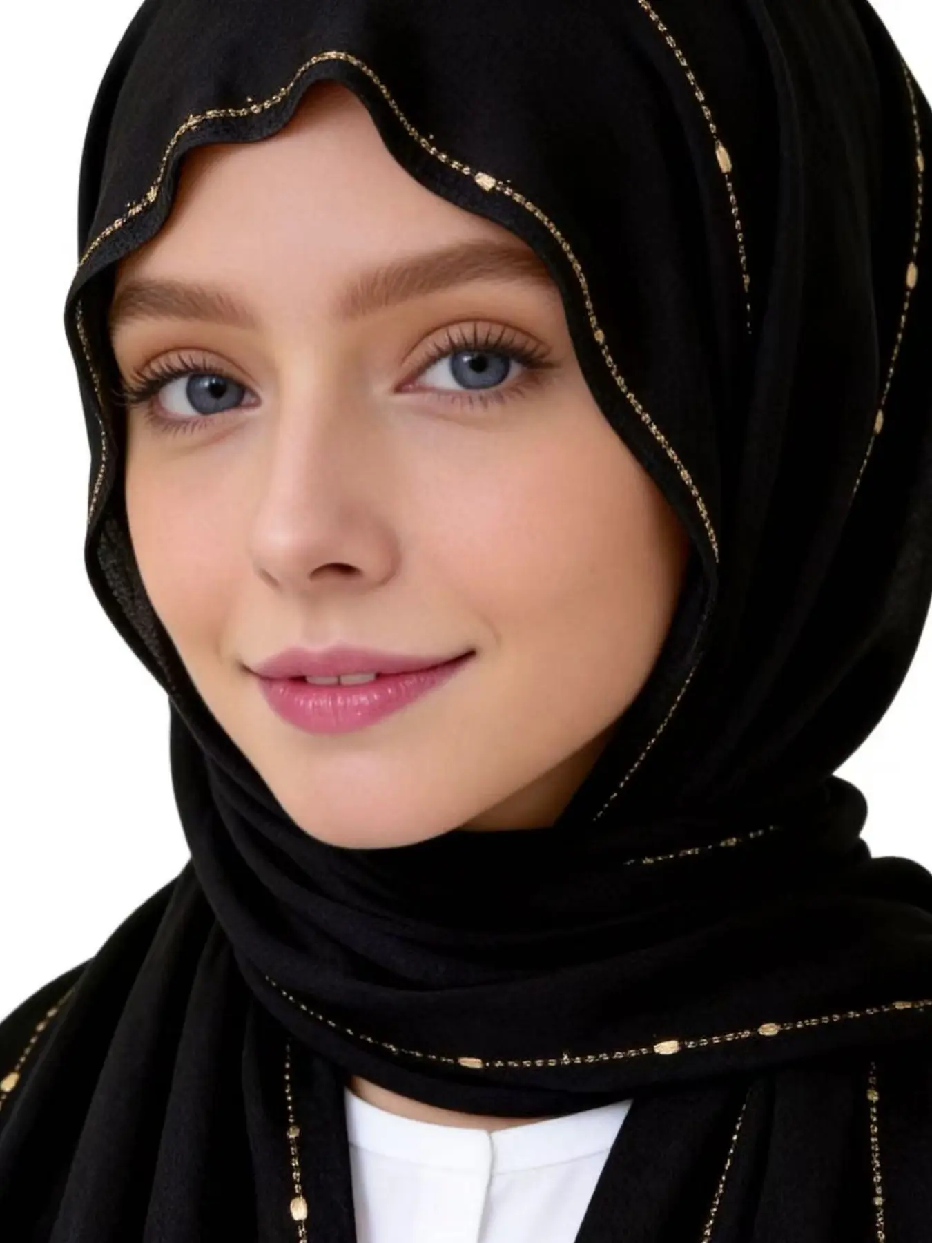 Modal Embroidered Breathable Long Scarf, Soft Silk Cotton Headscarf, Gentle Luxurious Fabric, Perfect for Everyday Use, For Muslim, Hijab