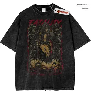 Vintage Mortal Kombat Scorpion T-Shirt, Unisex S-5XL, Retro Game Tee