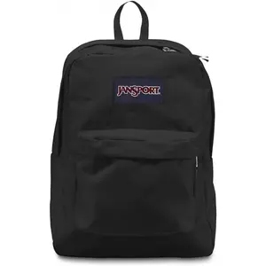 JanSport SuperBreak One Backpacks, Black - Durable, Lightweight Bookbag with 1 Main Compartment, Front Utility Pocket with Built-in Organizer - Premium Backpack