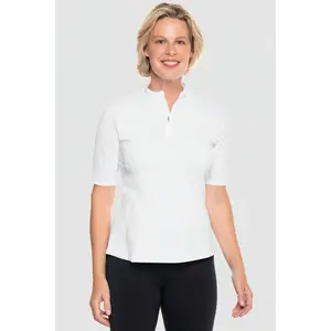 Women's Freestyle Short Sleeve Rash Guard | White