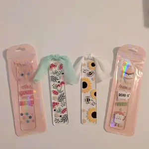 Live You Pick 3 Acrylic/Wooden/Magnetic Bookmarks - Assorted Designs with Cute Patterns and Colorful Accents for Reading Enthusiasts Owls Cats Book lovers