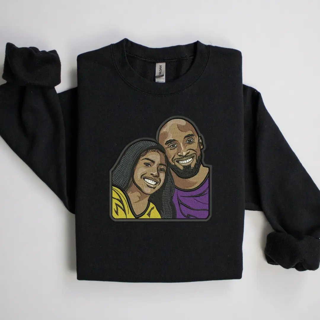 Kobe Gigi Bryant Embroidered Sweatshirt Hoodie Sweaters Tops Unisex