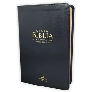 Biblia Letra Grande 12 puntos RV1960 imit piel negro