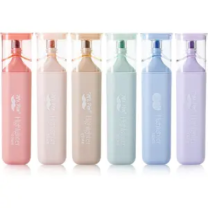 - Aesthetic Highlighters, 6 Pack, Morandi Colors, Cute Highlighters Assorted Colors for Journaling, Highlighting, Underlining,  Dry,  to School Supplies