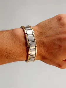 Natural Pain Relief in Style! 8.2" Unisex Magnetic Healing Bracelet | Copper Therapy, Punk Design | Ideal Birthday Gift for Him/Her Healthy Bracelet #HealthFashion