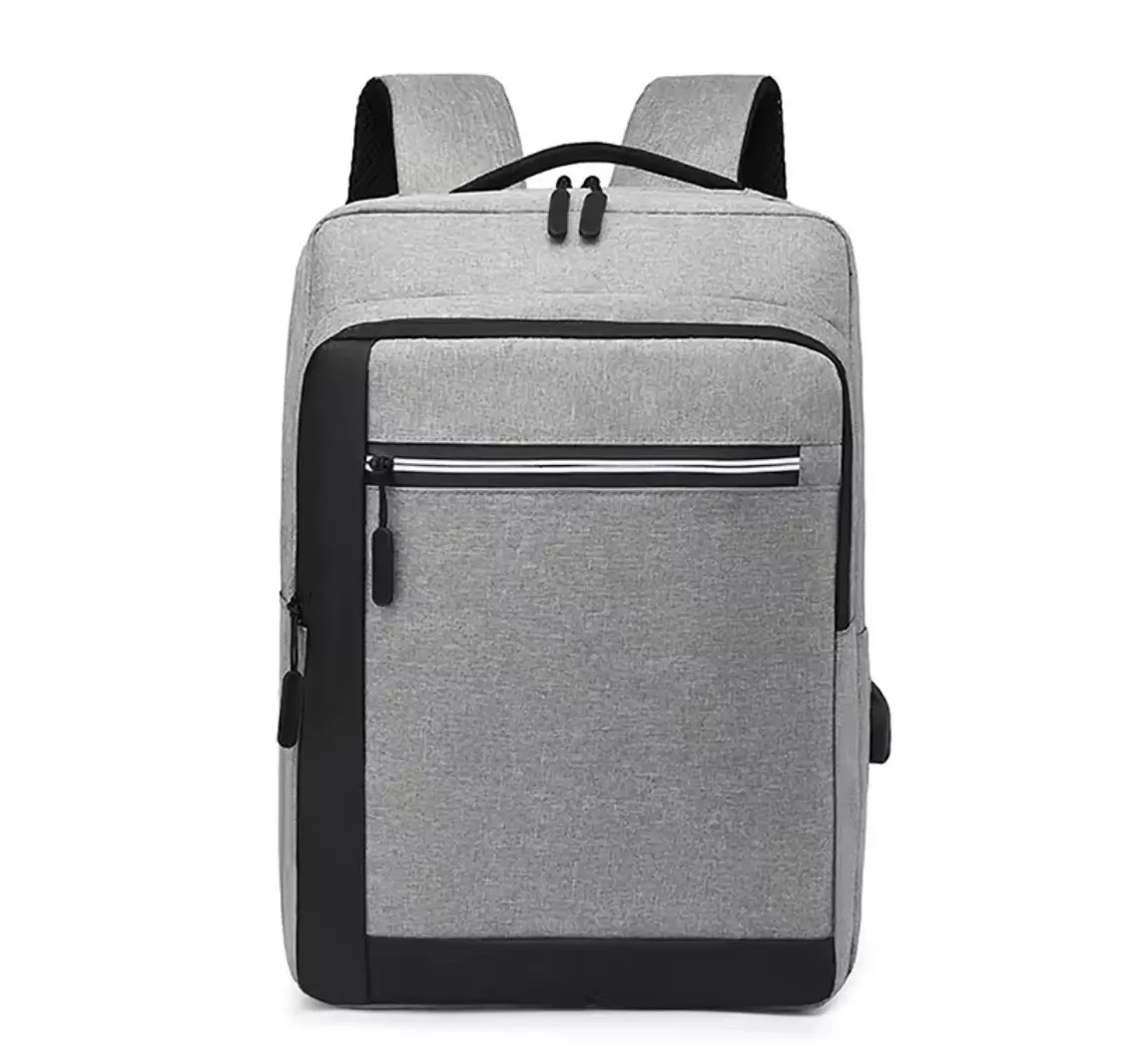 Minimalist Laptop Backpack with USB Port – Slim Travel Bag with Multiple Pockets, Fits Laptops up to 15.6”, Water-Resistant