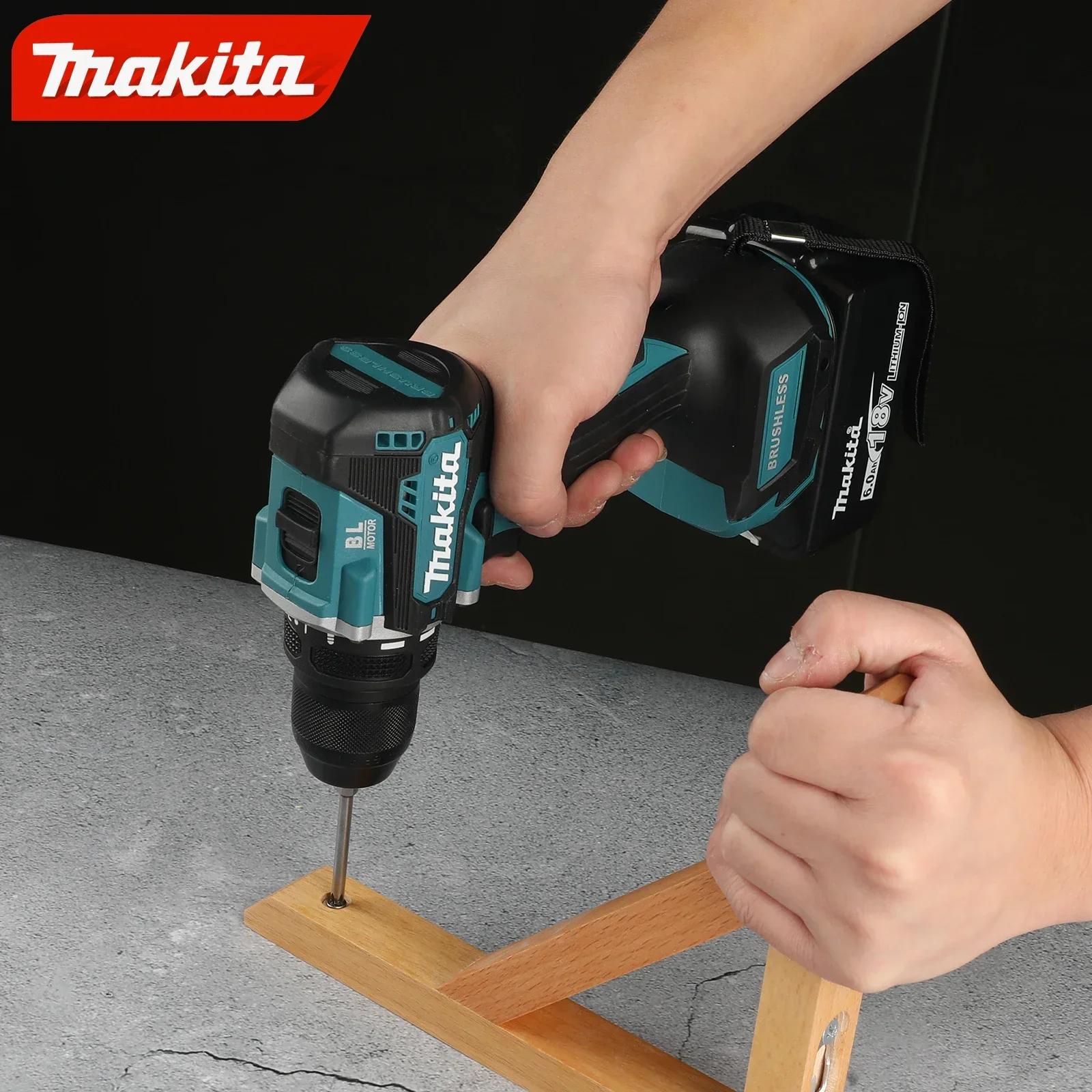 Makita MT487-10 18V Brushless 1/2" Driver Drill - 40 Nm Torque, 2-Speed Motor (0-500/0-1700 RPM), 13mm Keyless Chuck, for Woodworking Projects, General Tasks, Outdoor Plumbing