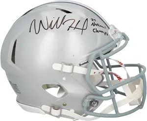 Will Howard Ohio State Buckeyes Autographed Riddell Speed Authentic Helmet with "2024 National Champs" Inscription - Fanatics Authentic Certified