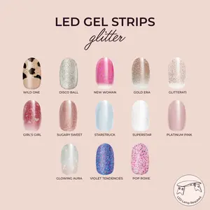 Kleo Kolor Glitter LED Gel Strip Collection