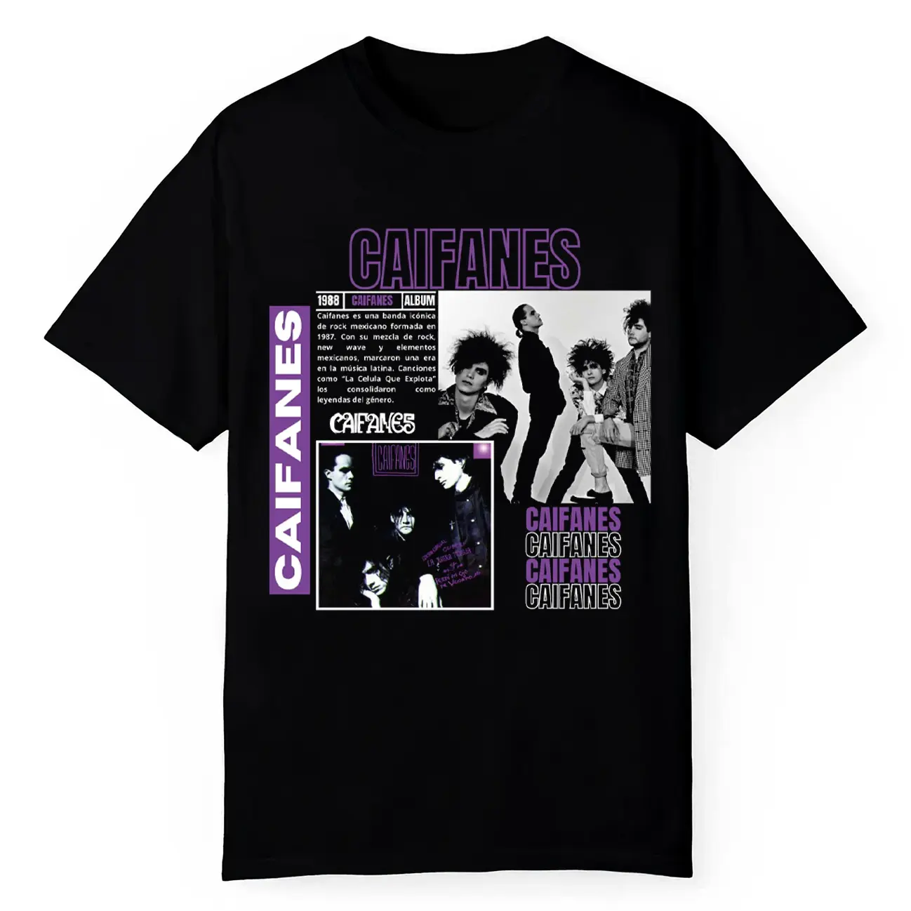 Caifanes Tour 2026 Rock En Español Concert Graphic Vintage Unisex T Shirt HY5023