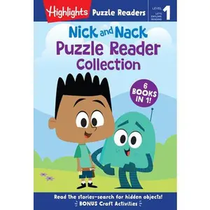 Nick and Nack Puzzle Reader Collection: Level 1 6-In-1 Beginner Story Collection for Kids Learning to Read, Practice New Reading Skills and Sight Word -- Brandon Budzi, Hardcover