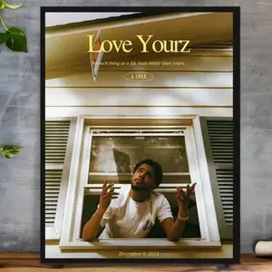 J Cole Poster, 2014 Forest Hills Drive Album, Hip Hop Poster- Gif For Fan