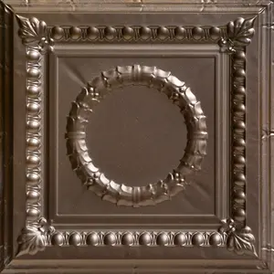 From Plain To Beautiful In Hours Victory 2 ft. x 2 ft. Decorative Nail-Up & Lay-in Tin Ceiling Tile (48 sq. ft./Case) (12-Pack)