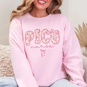 Picu Nurse Sweatshirt Cute Pediatric Intensive Care Unit Nurse Sweater Future Peds Nurse Crewneck Pediatrics Tshirt For Nicu Nurse Tee Gifts