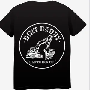 Dirt Daddy Trackhoe T-shirt Cotton Cotton