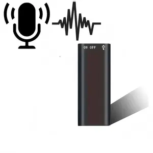 Professional Voice-Activated Digital Recorder, 8GB HD Noise-Canceling Mp3 Player, Ultra-Thin Portable Microphone for Business Meetings