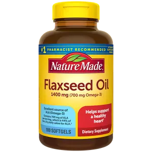 Flaxseed Oil 1400 mg Softgels