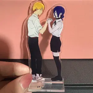 Anime Acrylic Stand Reze Arc Denji Cosplay Stand Model Plate Figure Acrylic Standing Desktop Ornament Props