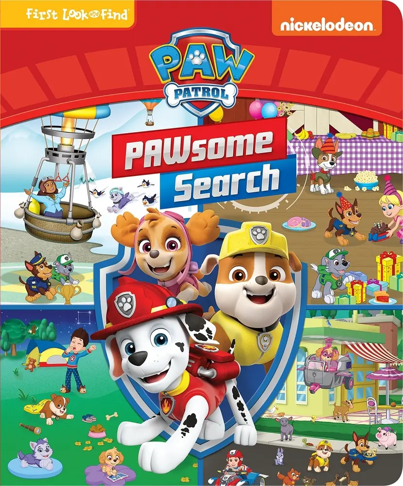 Used Nickelodeon Paw Patrol: Pawsome Search First Look & Find Early Skills Paperboard Playbook by Pi Kids - English School Educational Office Stationery Supply