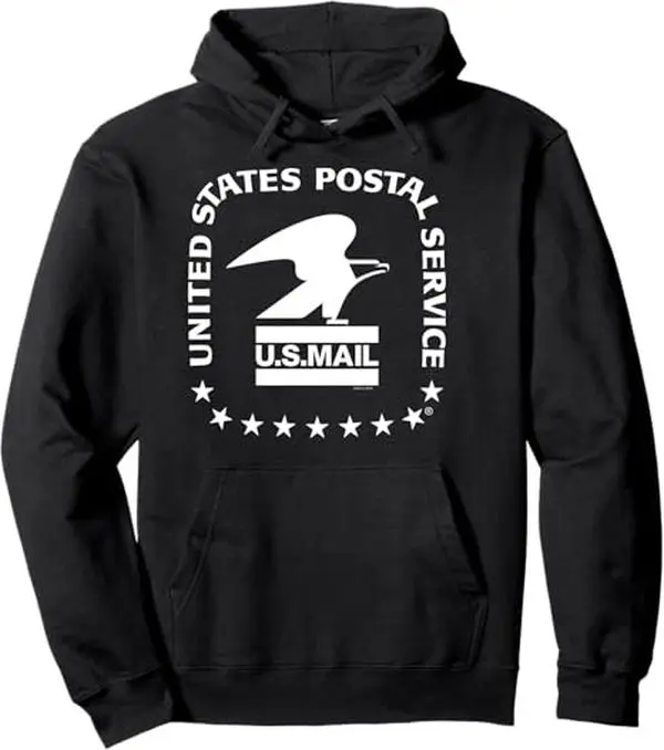 USPS - U.S. Mail Eagle Logo United States Postal Service Hoodie Classic Cotton