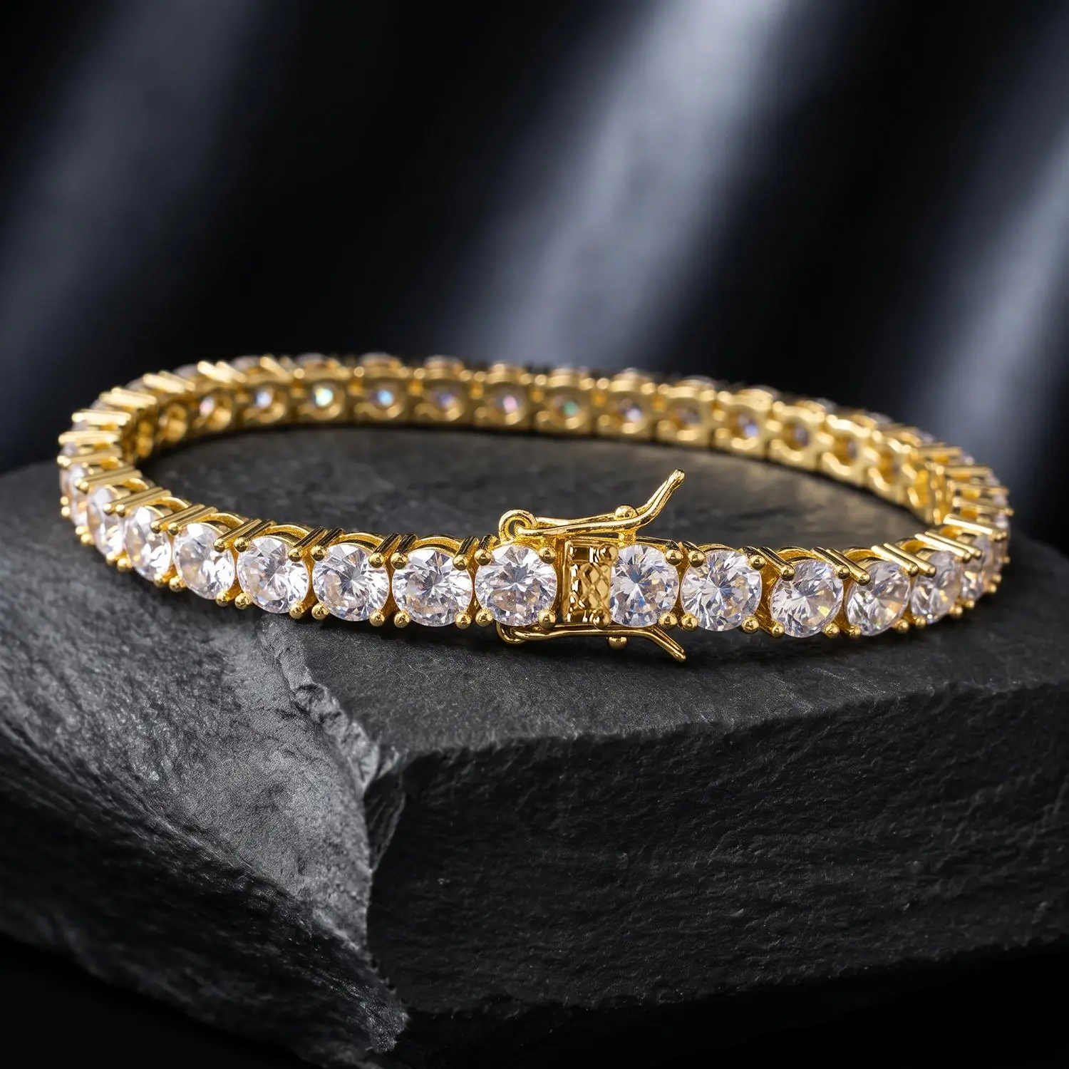 Diamond-Studded Crystal Bracelet - Fashion Wrist Jewelry with 3mm,4mm,5mm Options for Couples & Friends, Bracelets Exquisite Bracelet Pretty Bracelet