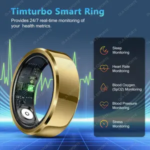 Smart Ring Blood Pressure Heart Rate Sleep Monitoring Smartring IP68 & 5ATM Waterproof Multi-sport Mode Smartring Man Women  new smart ring